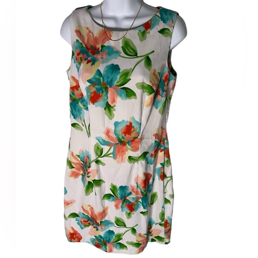 ☀️Alyx Tropical Floral Sleeveless Dress Stretch Sheath Style Women’s Size 10